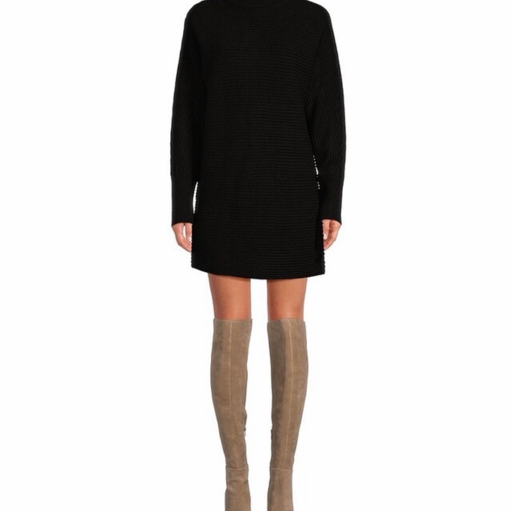 Gianni Bini Michelle Acrylic Turtleneck Long Sleeve Sweater Dress